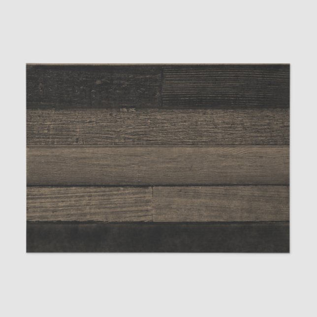 Rustikales Vintages Land Sepia Schwarzwurzel Seidenpapier (Vorderseite)