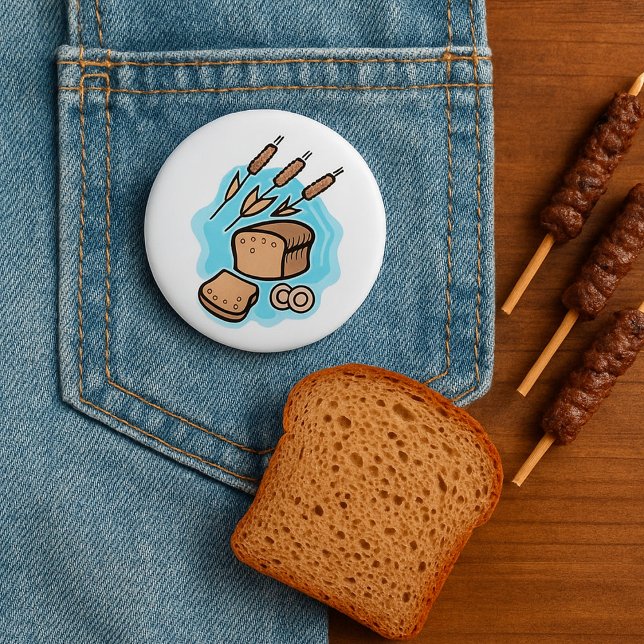 Rustikales Vollkornbrot Farmhouse Food Button (Von Creator hochgeladen)