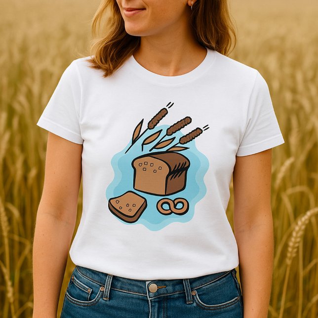 Rustikales Vollkornbrot Farmhouse Food T-Shirt (Von Creator hochgeladen)