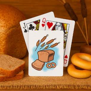 Rustikales Vollkornbrot Landhaus-Essen Spielkarten