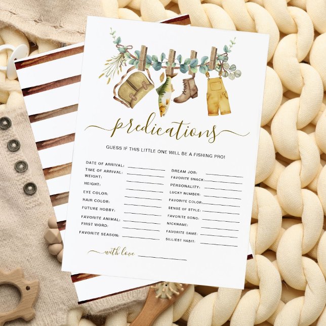 Rustikales Wald Angeln Kinderdusche Vorhersagen (Von Creator hochgeladen)