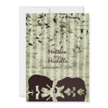 Rustikales Waldbärenfischen, Birkenbäume Hochzeit