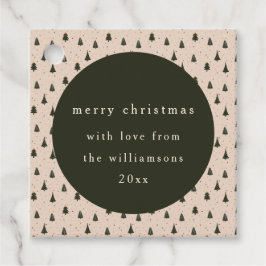 Rustikales Waldbaumgeschenk Geschenkanhänger