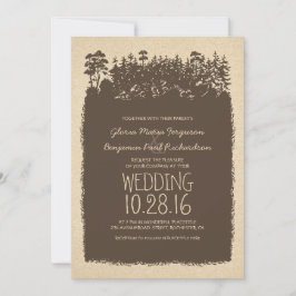 Rustikales Waldland - Einladungen für Hochzeiten