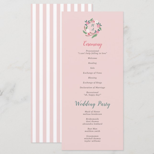 Rustikales Wappen mit Monogramm (Vorne/Hinten)