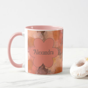 Rustikales Wasserfarben-Gänseblümchen-Blumenmuster Tasse
