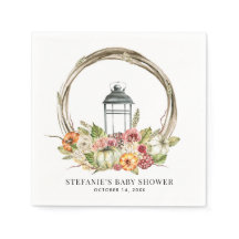 Rustikales Wasserfarbenfall Harvest Wreath Baby Du