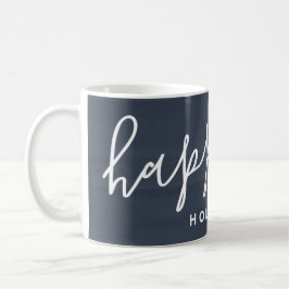 Rustikales Wasserfarbenhappy Holidays Custom Foto Kaffeetasse