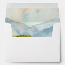 Rustikales Watercolor Winter Hochzeitengebiet am S