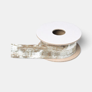 Rustikales Weathered Wood Gran Satinband