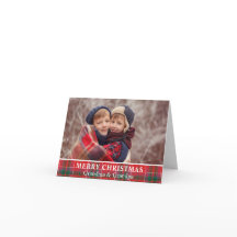 Rustikales Weihnachten Karierte Großeltern Foto