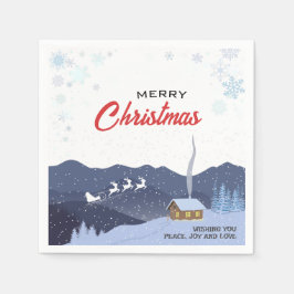 Rustikales Weihnachten | Neues Jahr glücklich | We Serviette