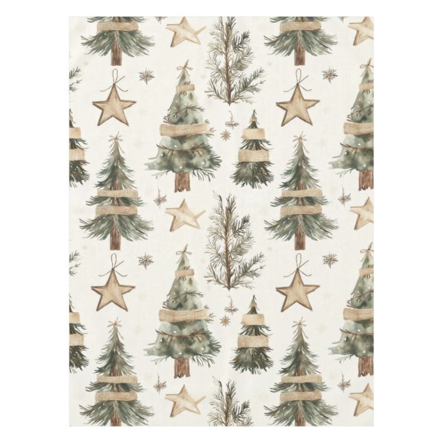 Rustikales Weihnachten Tischdecke (Vorderseite)