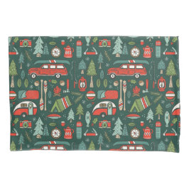 Rustikales Weihnachts-Camping Pillowcase Kissenbezug