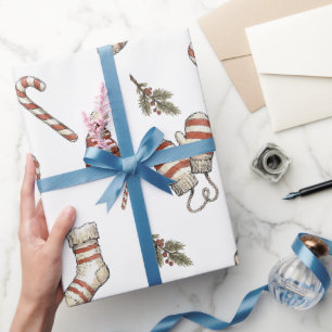 Rustikales Weihnachts-Winter-Verpackungspapier Geschenkpapier