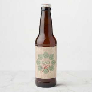 Rustikales Weihnachtsbäckerchen Vater Beer Bottle Bierflaschenetikett