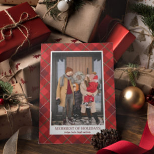 Rustikales Weihnachtsbauernhaus Flannel Holiday Ph Feiertagskarte