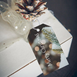 Rustikales Weihnachtsfest Geschenkanhänger