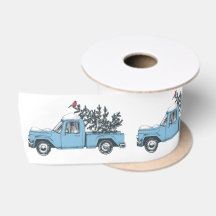 Rustikales Weihnachtsfest Vintag Truck Ribbon