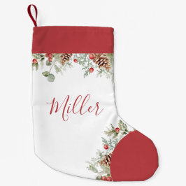 Rustikales Weihnachtsgebäck Kleiner Weihnachtsstrumpf