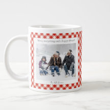 Rustikales Weihnachtsgeschenk 2 Foto Trendiges rot