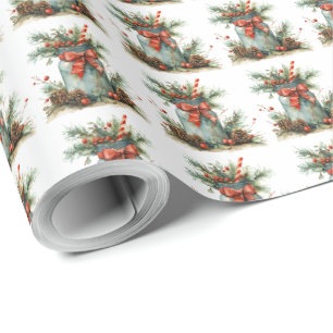 Rustikales Weihnachtsgeschenk-Verpackungspapier ro Geschenkpapier