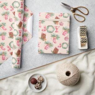 Rustikales Weihnachtsgottesgeschenk Geschenkpapier