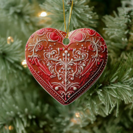 Rustikales Weihnachtskeks dekoriert Urlaub Keramik Ornament