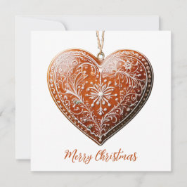 Rustikales Weihnachtskoch dekoriert Traditionell Feiertagskarte