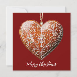 Rustikales Weihnachtskoch dekoriert Traditionell Feiertagskarte