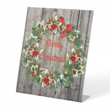 Rustikales Weihnachtskreidezeichen