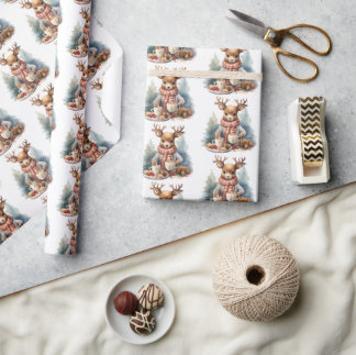 Rustikales Weihnachtspapier Geschenkpapier