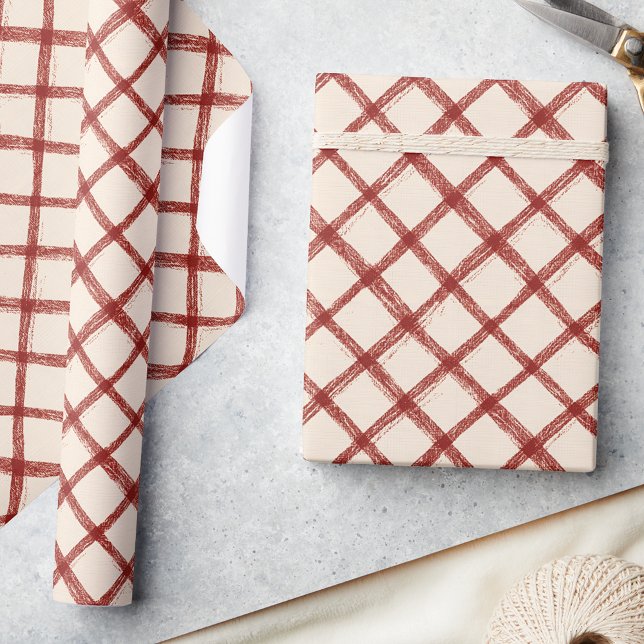 Rustikales Weihnachtswrapping Paper Geschenkpapier (Von Creator hochgeladen)