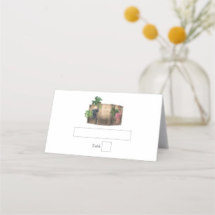 Rustikales Weinkeller Weinkeller Weinberg Hochzeit Platzkarte
