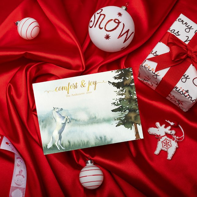 Rustikales Weißes Pferd Weihnachten (Von Creator hochgeladen)