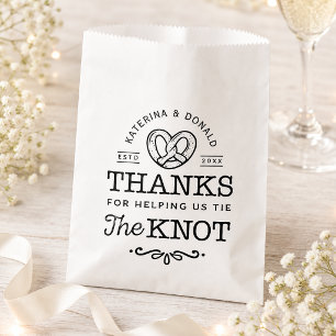 Rustikales weißes Vintage-Hochzeitsgeschenk-Design Geschenktütchen