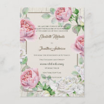 Rustikales Weißholz und Vintage Rosenhochzeit