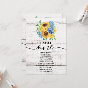 Rustikales Weißholz Wasserfarbenprägung Sonnenblum Einladung
