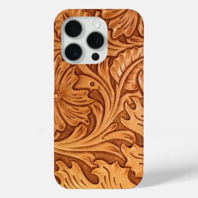 Rustikales Western aus braunem Cowboy Case-Mate iPhone Hülle (Rückseite)