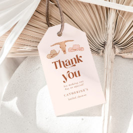 Rustikales Western Brautparty Geschenkanhänger