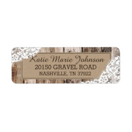 Rustikales Western-Hochzeitstil für Holz und Spitz