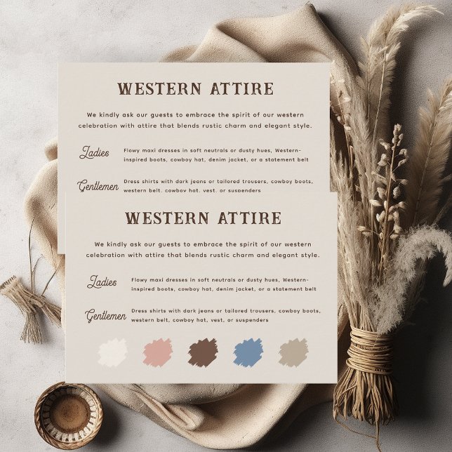 Rustikales Western Ranch Hochzeitskleid Begleitkarte (Von Creator hochgeladen)