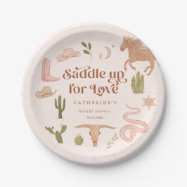 Rustikales Western Thema Brautparty Pappteller