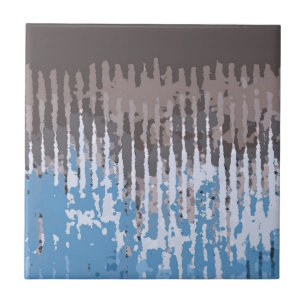 Rustikales Wetter/braunes blaues Design Fliese