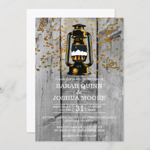 Rustikales Wetter Einladung