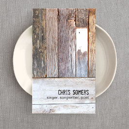 Rustikales, wetterfestes, Vintages Land Visitenkarte