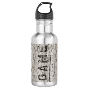 Rustikales Wetterspiel Edelstahlflasche