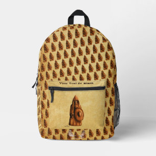 Rustikales Wiking Bedruckter Rucksack