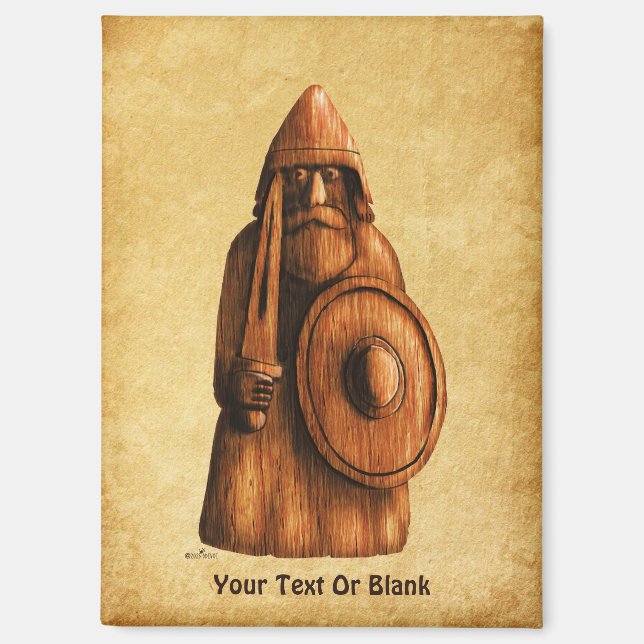 Rustikales Wiking Magnet (Vorderseite)