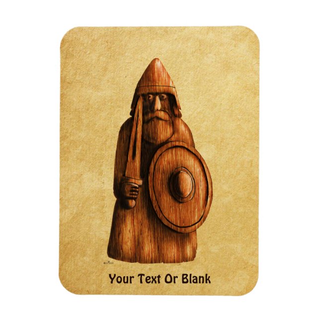 Rustikales Wiking Magnet (Vertikal)